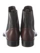 Fendi Monsters Motif Leather Chelsea Boots