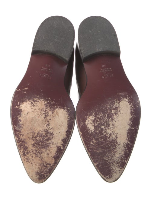 Fendi Monsters Motif Leather Chelsea Boots