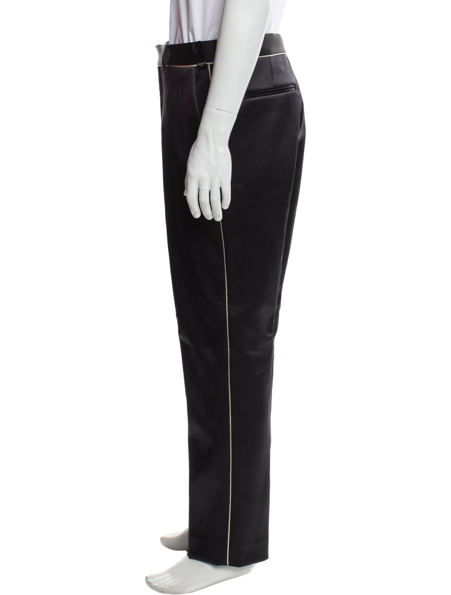 Fendi Zucca FF Logo Tuxedo Pants