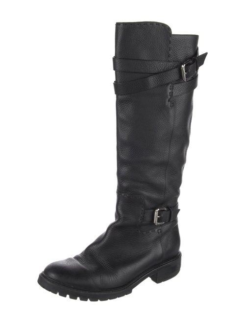 Fendi Leather Riding Boots