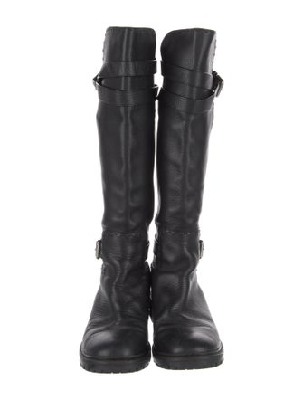 Fendi Leather Riding Boots