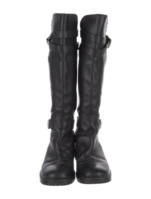Fendi Leather Riding Boots