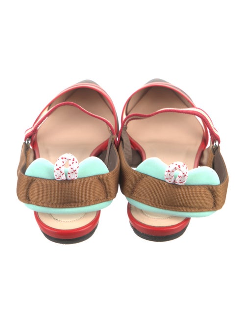 Fendi Zucca FF Logo Mesh Slingback Flats