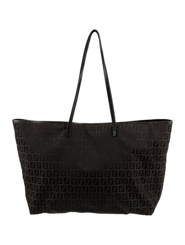 Fendi Totes Zucchino FF Tote Medium Vintage