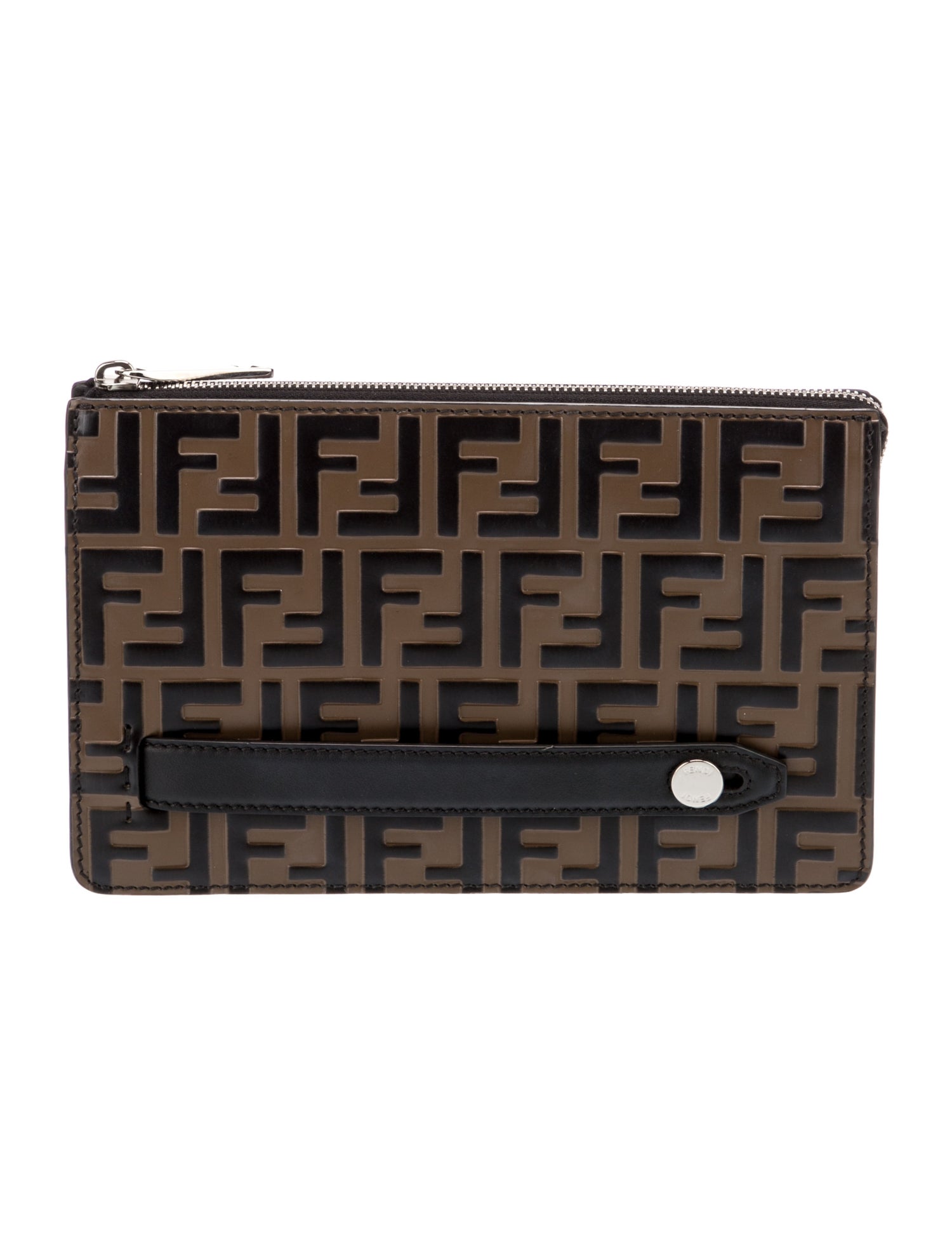 【FENDI】CLUTCH Fendi Diagonal Clutch Fabric Gray | Fendi
