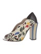 Fendi Canvas Printed Mules