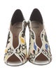 Fendi Canvas Printed Mules