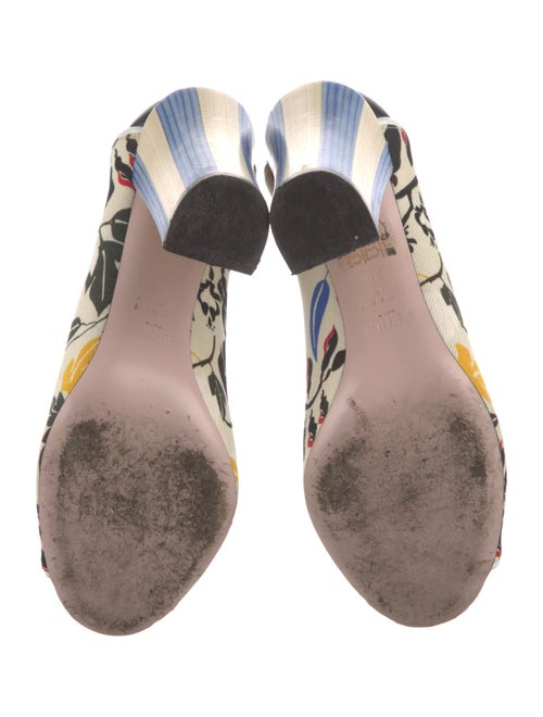 Fendi Canvas Printed Mules