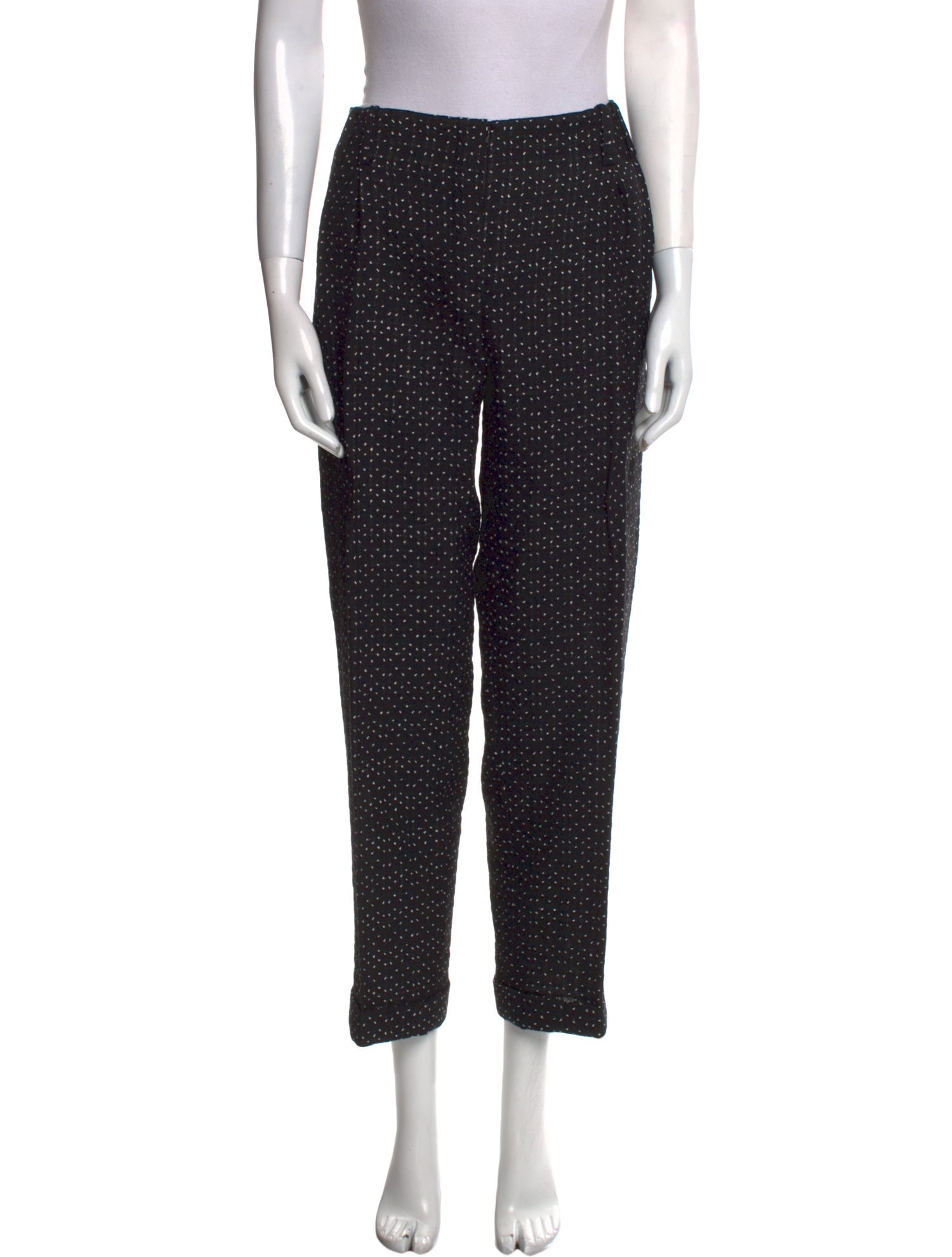 Fendi Silk Straight Leg Pants