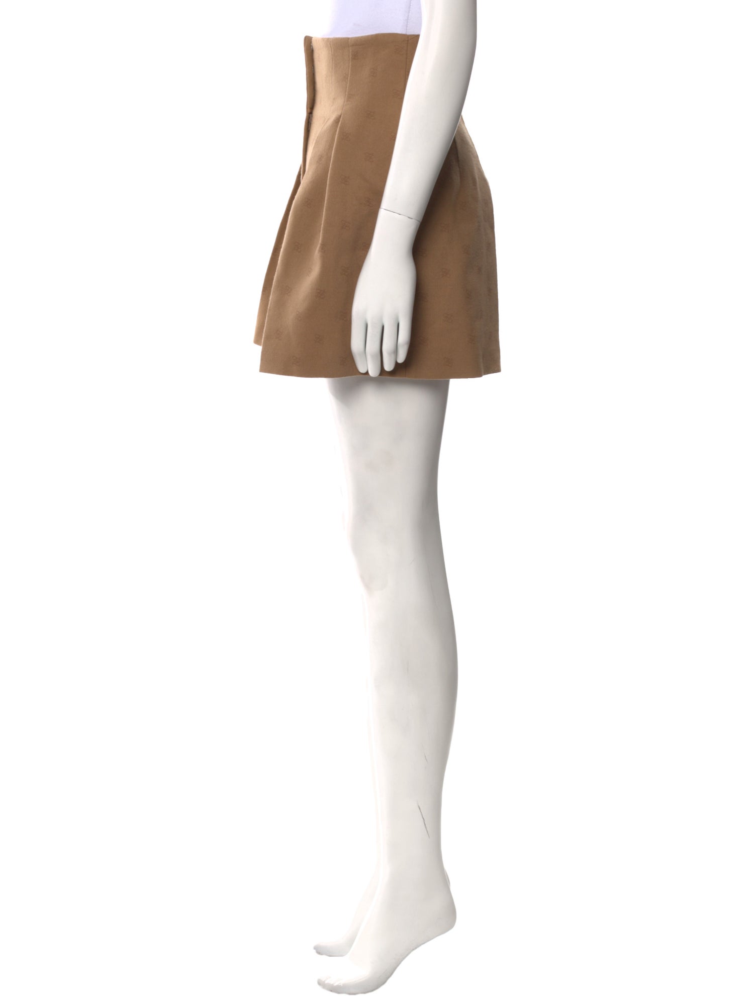 Fendi Wool Mini Shorts