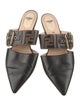 Fendi Zucca FF Logo Leather Mules