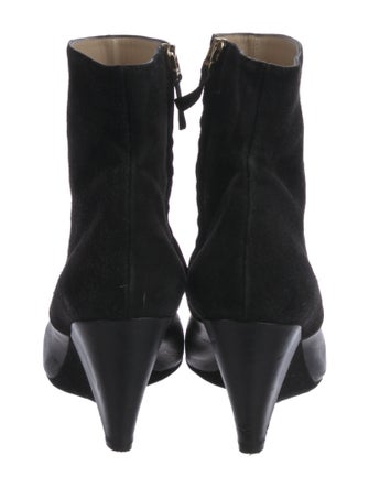Fendi Spike Accents Suede Boots