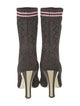 Fendi Leather Printed Sock Boots