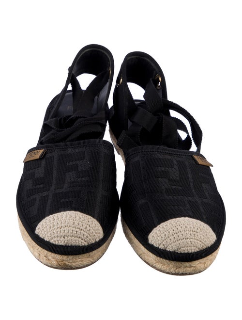Fendi Zucca FF Logo Canvas Espadrilles