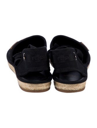 Fendi Zucca FF Logo Canvas Espadrilles