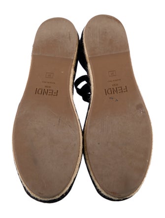 Fendi Zucca FF Logo Canvas Espadrilles