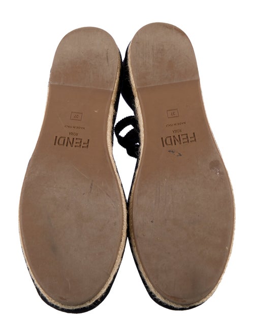 Fendi Zucca FF Logo Canvas Espadrilles