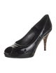Fendi Zucca FF Logo Patent Leather Pumps