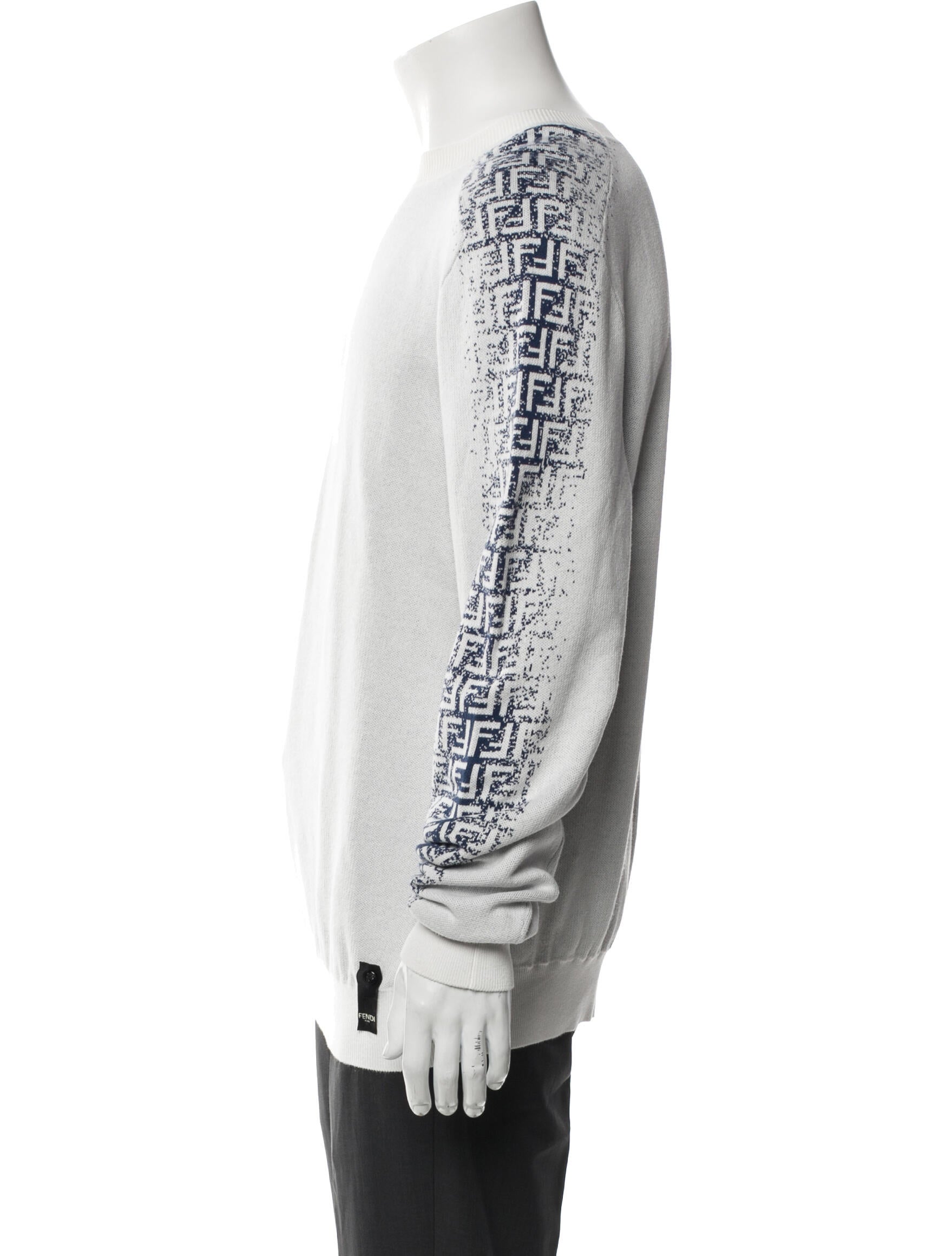 Fendi Zucca FF Logo Graphic Print Pullover