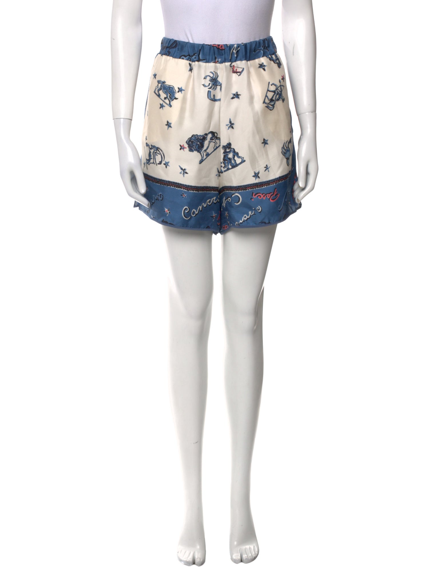 Fendi Silk Mini Shorts