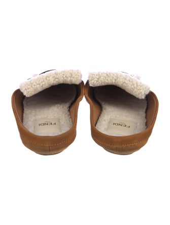 Fendi Baguette Suede Mules
