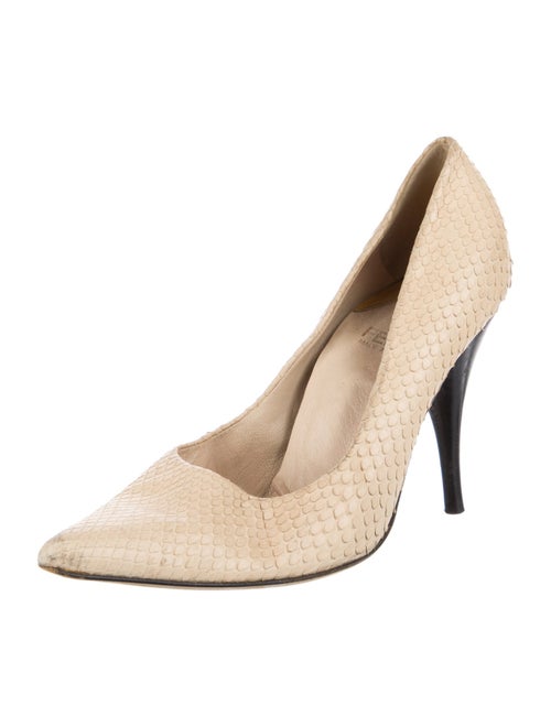 Fendi Snakeskin Animal Print Pumps