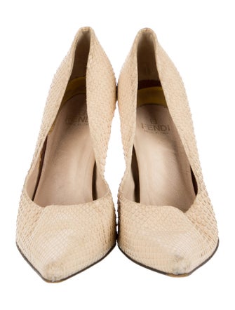 Fendi Snakeskin Animal Print Pumps