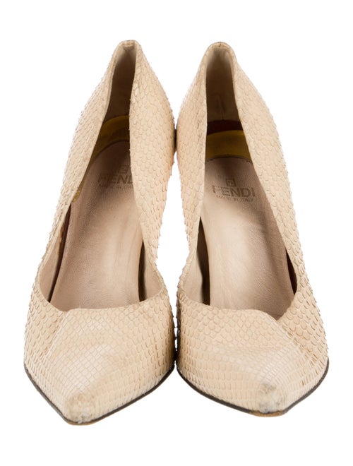 Fendi Snakeskin Animal Print Pumps