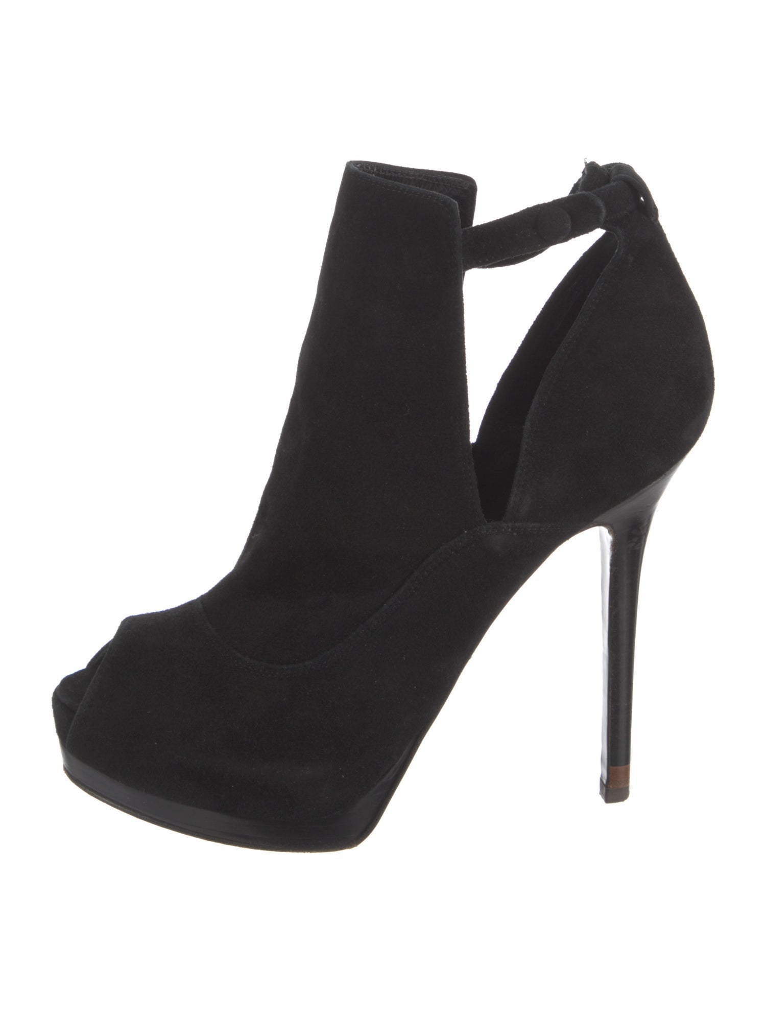 Fendi Suede T-Strap Pumps