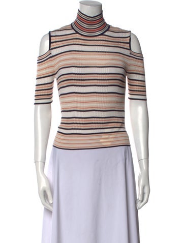 Fendi Tops Silk Striped Top XS
