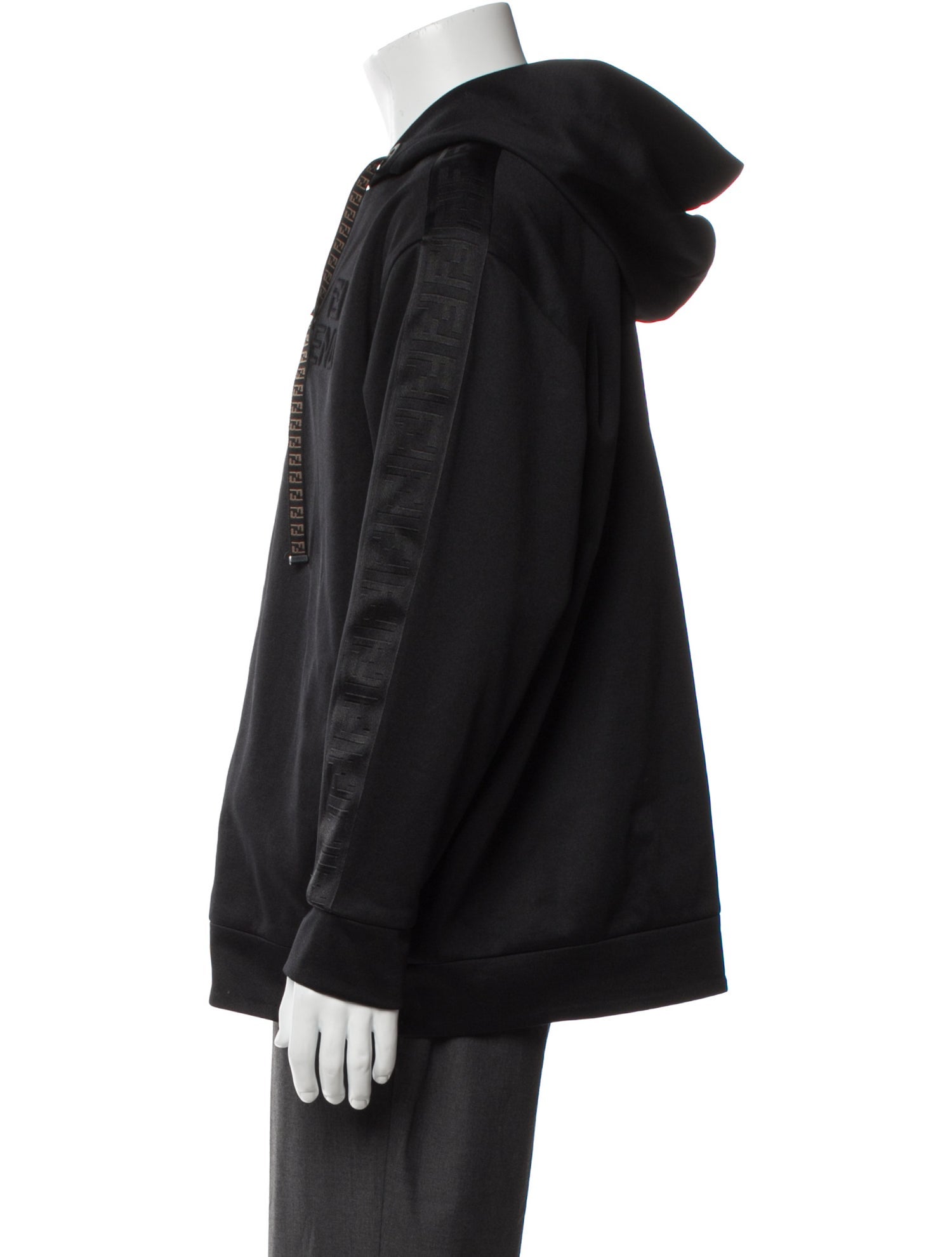 Fendi V-Neck Long Sleeve Hoodie