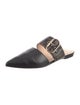 Fendi Zucca FF Logo Leather Mules