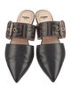 Fendi Zucca FF Logo Leather Mules