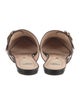 Fendi Zucca FF Logo Leather Mules