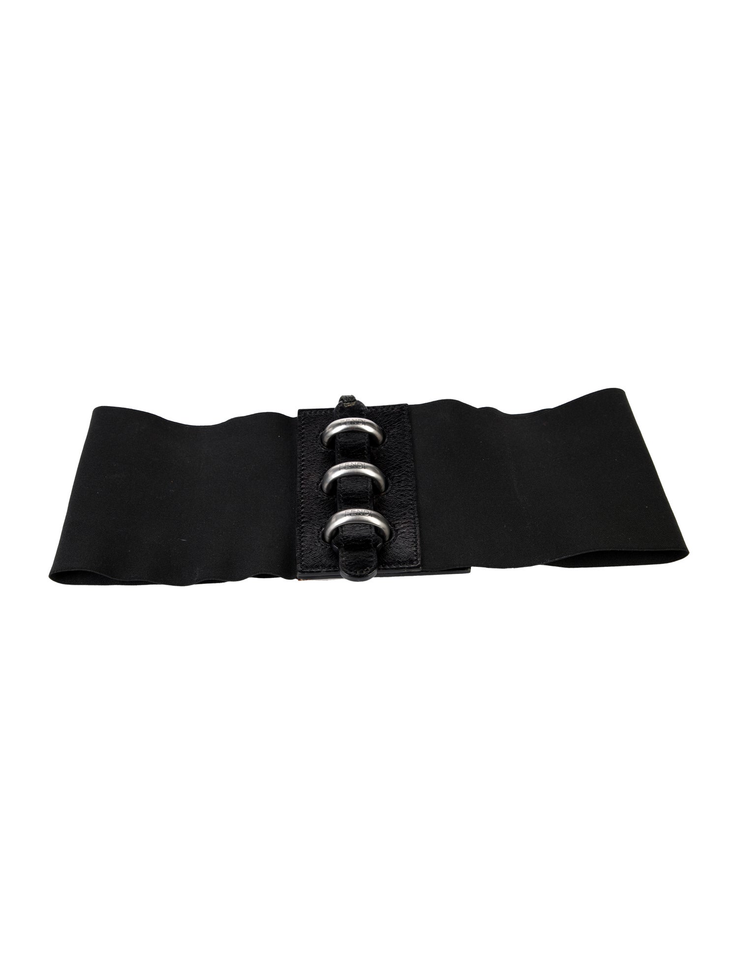 Fendi Wide Neoprene Waist Belt