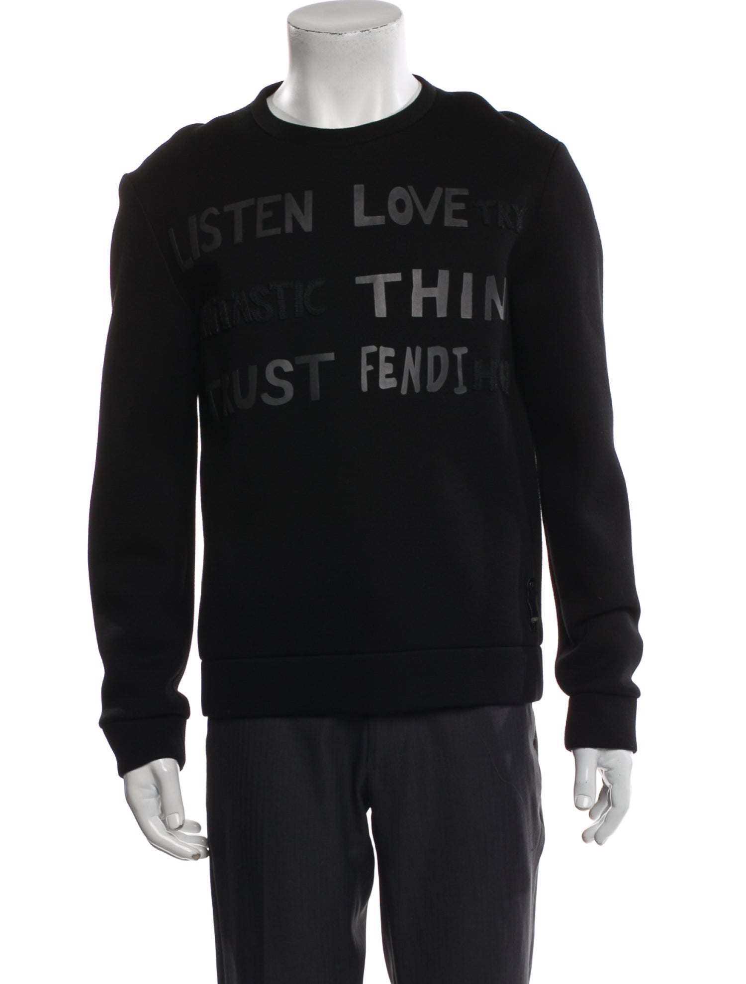 Fendi Graphic Print Crew Neck Sweatshirt