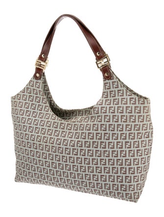 Fendi Zucchino FF Shoulder Bag