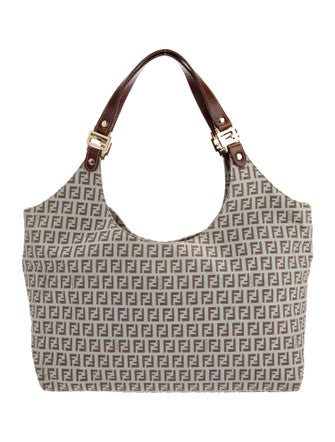 Fendi Zucchino FF Shoulder Bag