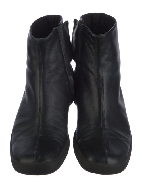 Fendi Zucca FF Logo Leather Sock Boots