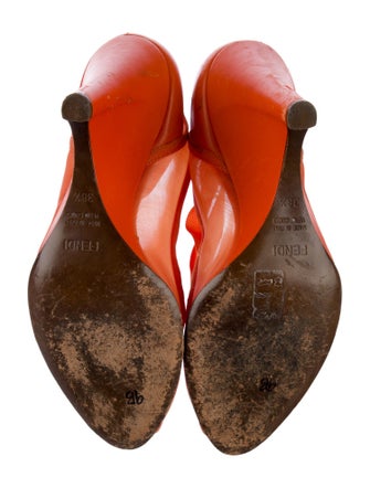 Fendi Mesh Polka Dot Print Sandals