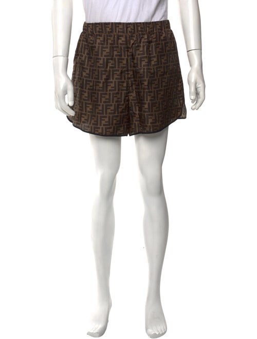 Fendi Zucca FF Logo Jogger Shorts