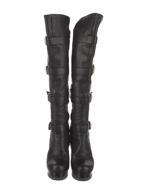 Fendi Leather Lace-Up Boots