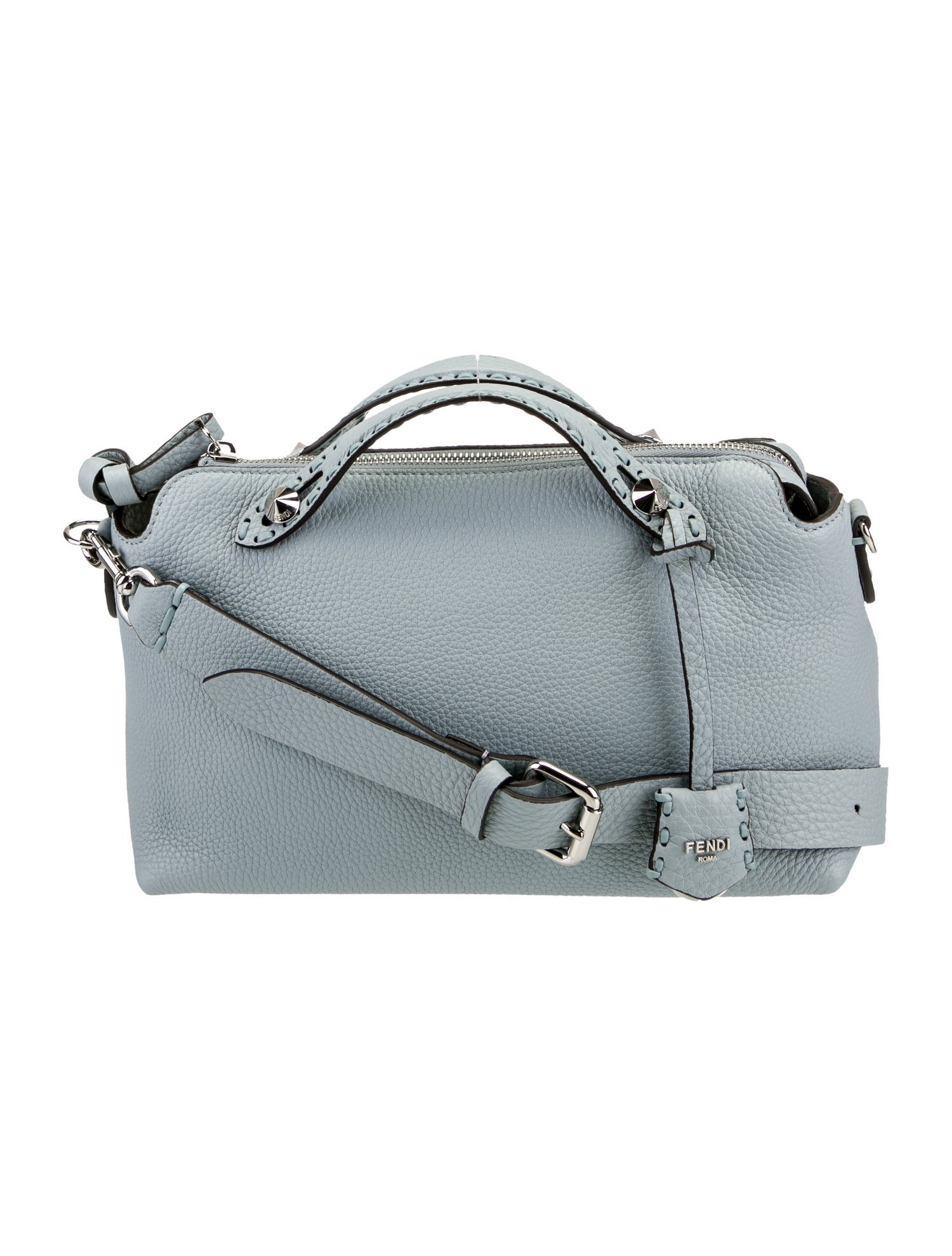 Victoria Beckham Python Top Handle Bag - Blue Handle Bags
