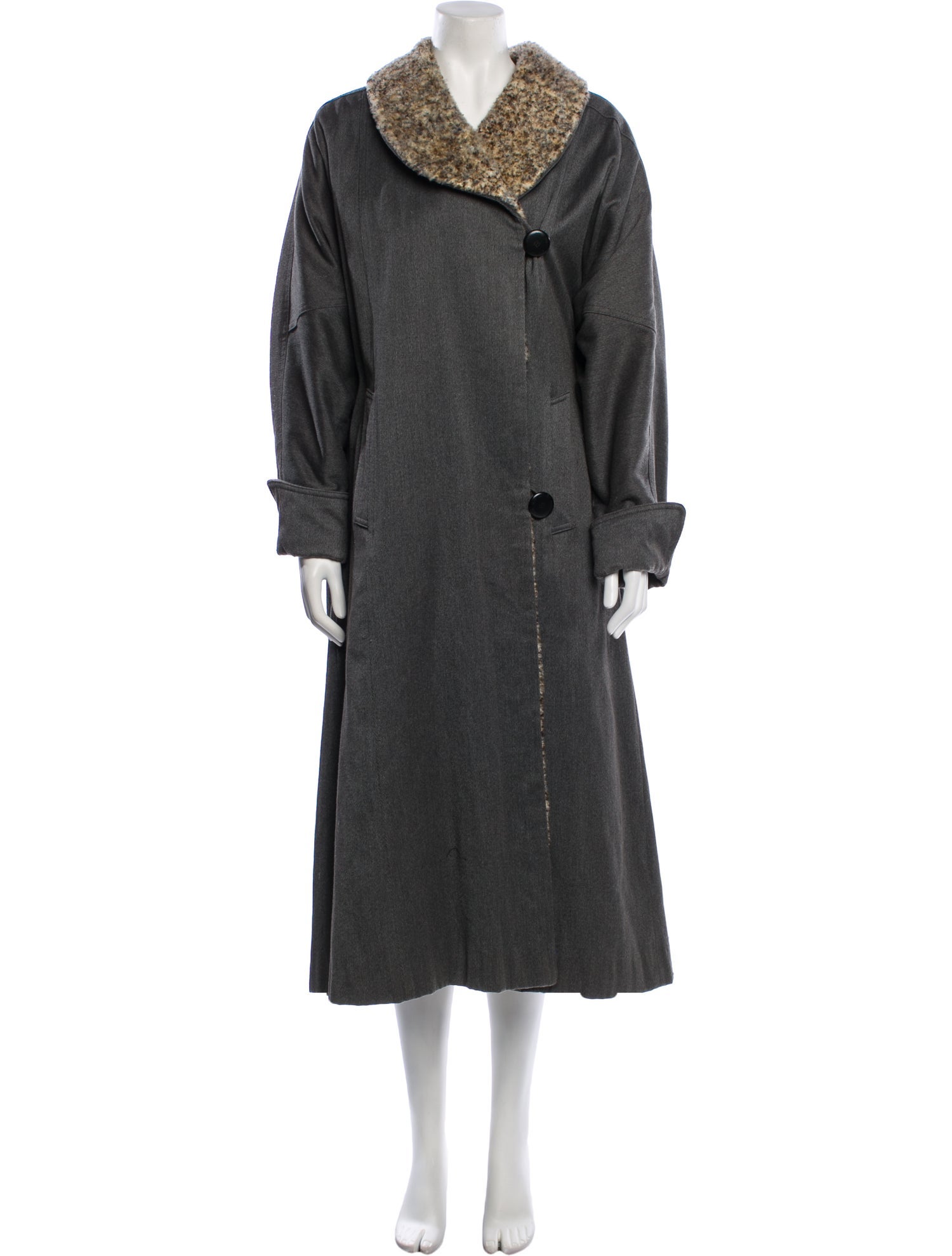 Fendi Vintage 1980's Faux Fur Coat