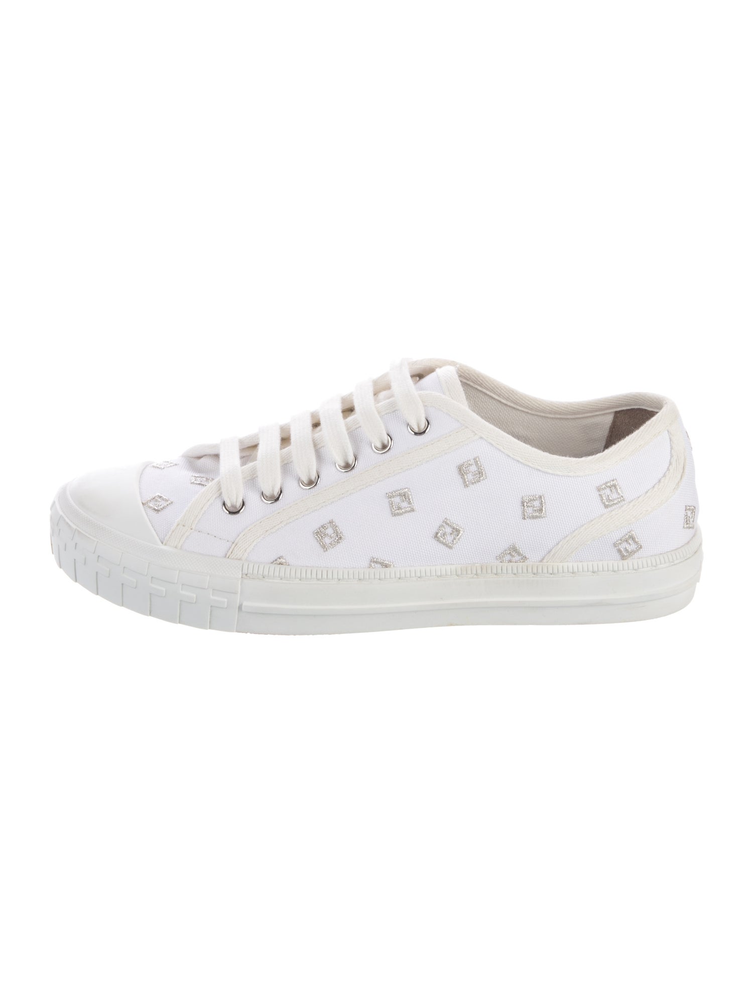 Fendi Zucca FF Logo Canvas Sneakers