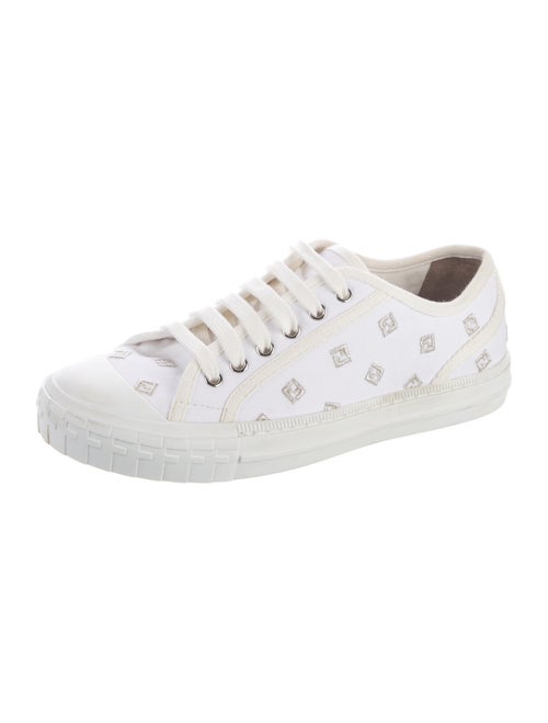 Fendi Zucca FF Logo Canvas Sneakers