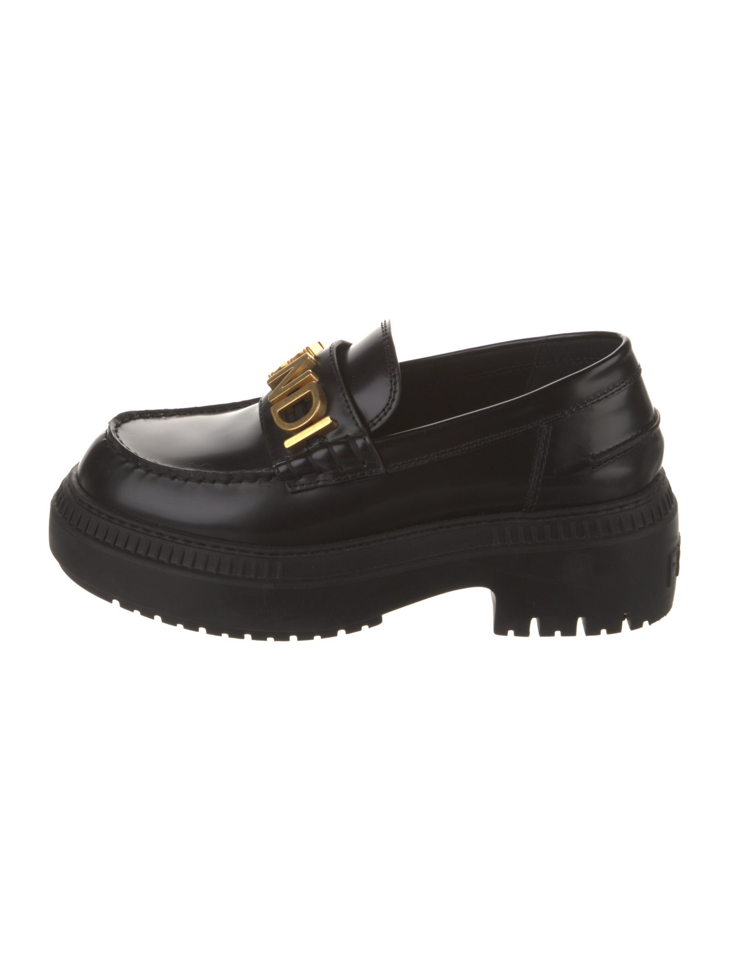 Fendi Leather Loafers