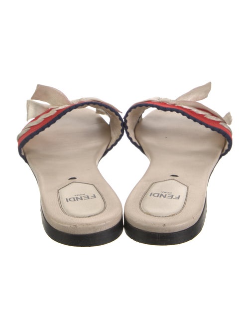 Fendi Printed Bow Accents Slides