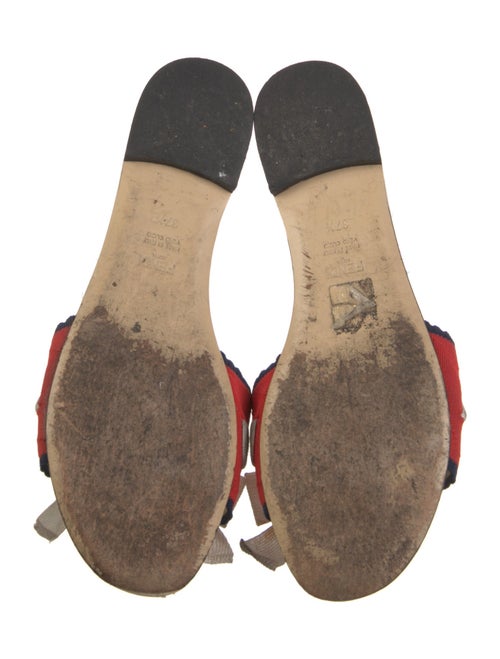 Fendi Printed Bow Accents Slides