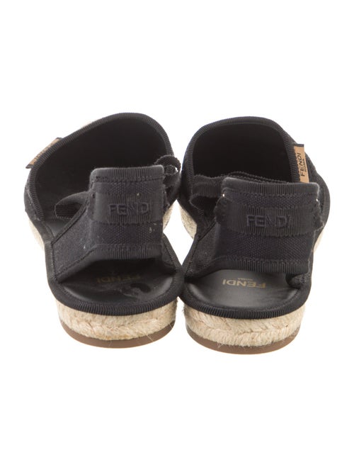 Fendi Zucca FF Logo Canvas D'Orsay Flats